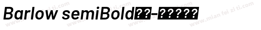 Barlow semiBold字体字体转换